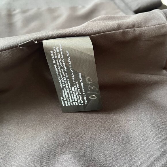 NWT THEORY 1 BUTTON SLIM JACKET IN BLACK - 0 - Picture 8 of 8
